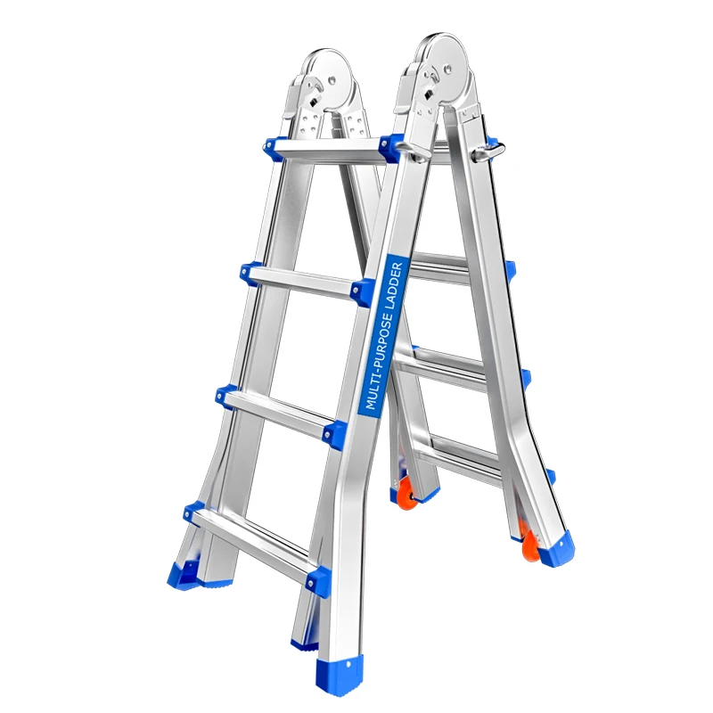 Wyj Household Collapsible Thick and Portable Lifting Aluminum Alloy Multi-Functional Trestle Ladder Engineering Special