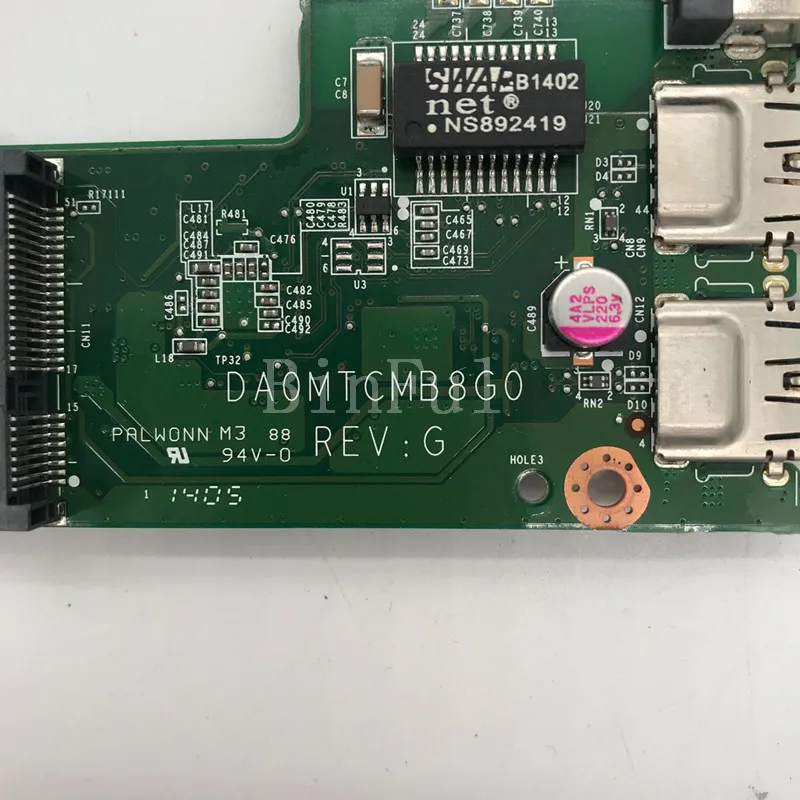 Mainboard para Toshiba Satellit C40 C40-a C45 C45-a Laptop Motherboard Sjtnv 100 Completo Testado Trabalhando Bem Da0mtcmb8g0 - Imagem 3