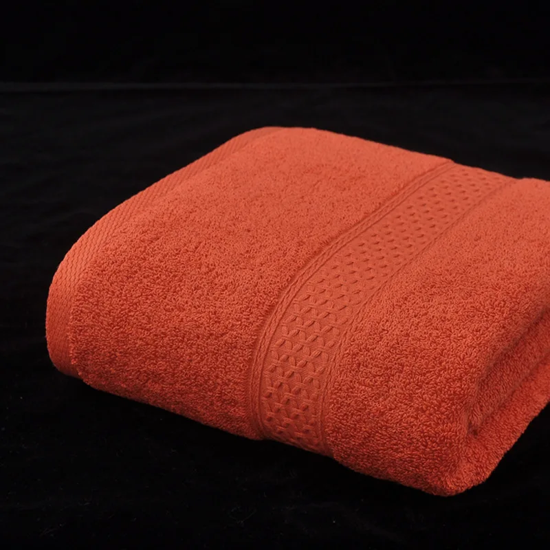 Pure Cotton Towel Solid Color Thickened Lint-free Absorbent Cotton Bath Towel 70X140CM bath towel