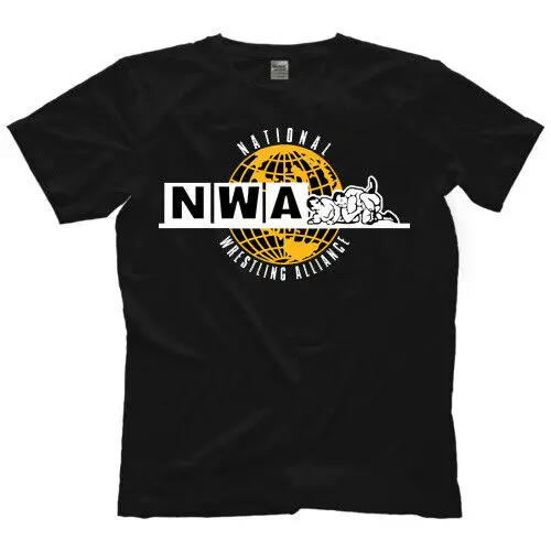 Nwa Ufficiale: National Wrestling Alliance-T-Shirt "Gold Globe Logo"