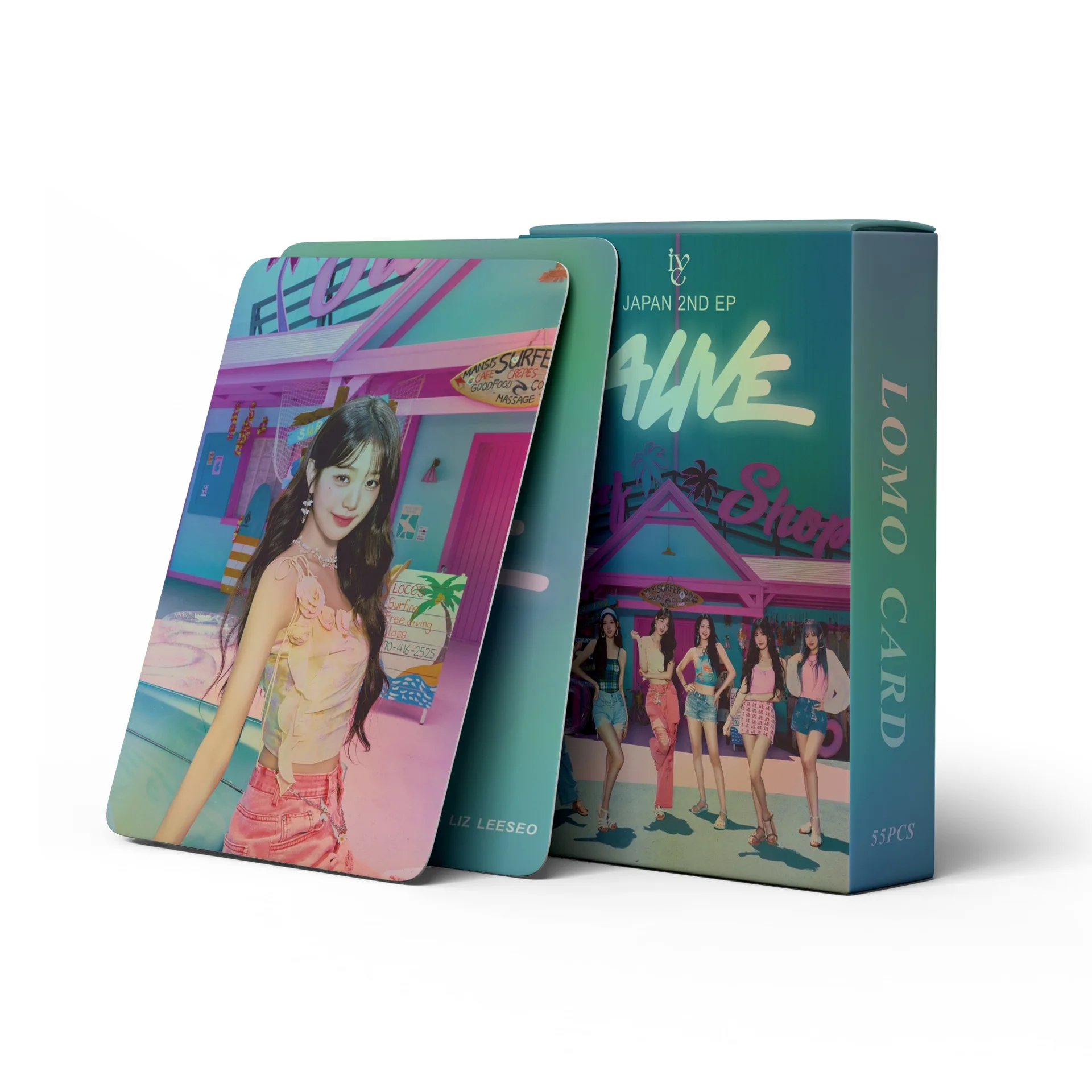 Lomo Cards 55Pcs/Set IVE New Album ALIVE Lomo Cards Photocards High Quality Double Sided Photo Print Card REI LIZ WONYOUNG YUJIN Fans Gifts