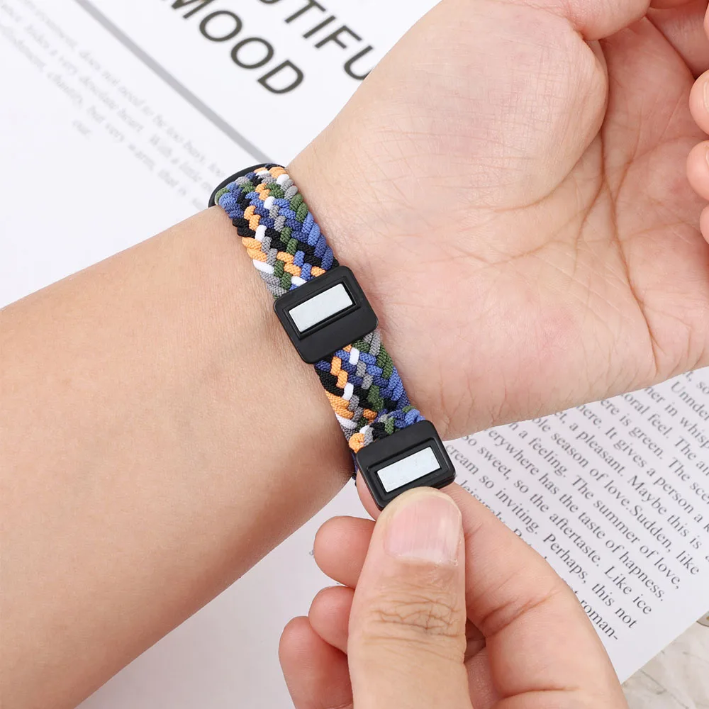 Magnetic Braided Loop Strap - Stretchy Nylon Elastic Sport Band