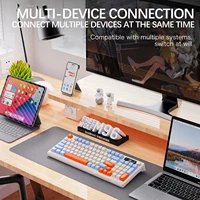 M96 Bluetooth Keyboard Wireless FREEWOLF Screen Gaming Keyboard,Electronic Screen, Multi-Device Connection,Ergonomics Gaming - Image 5