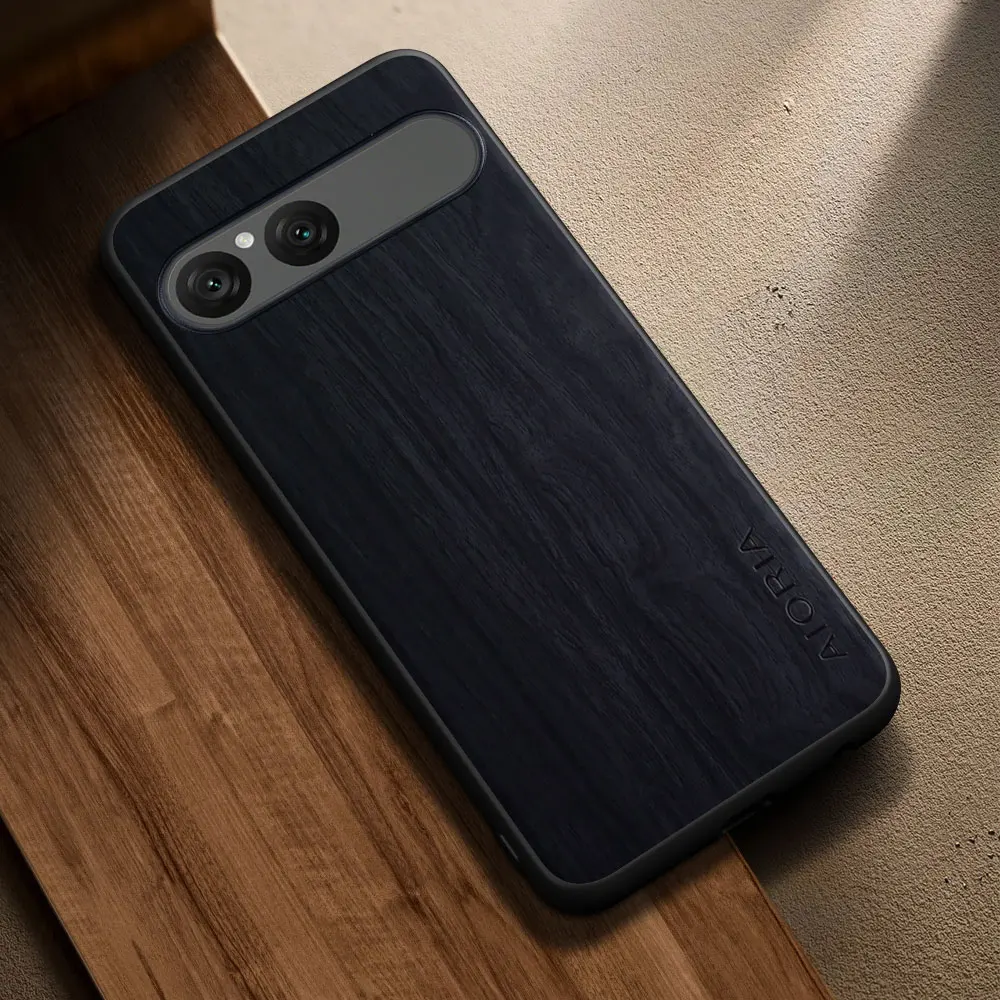 Stylish Durable Wooden Pattern PU Leather Phone Case Cover