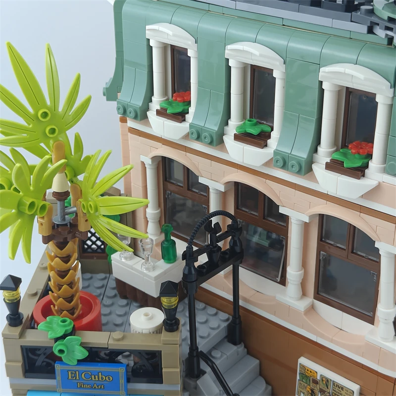 재고 있음 3066PCS 부티크 호텔 모듈러 호환 가능 10297 어린이를위한 빌딩 블록 휴일 가족 장식품 생일 크리스마스 선물