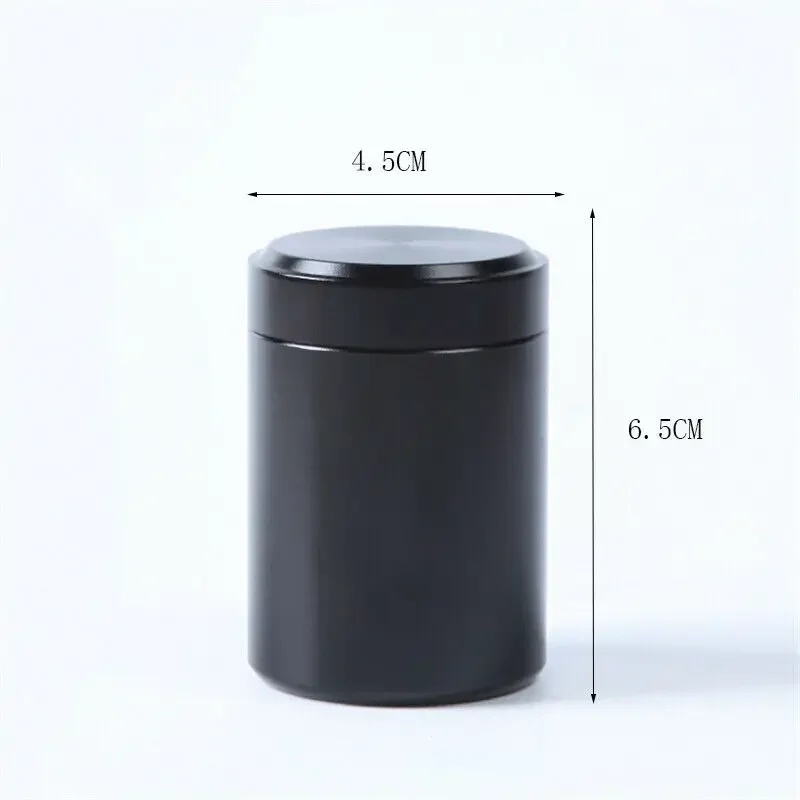 Mini Portable Sealed Jar Travel Moisture-proof Solid Color Nut Aluminum Alloy Candy Food Storage Container Tea Can Metal Box