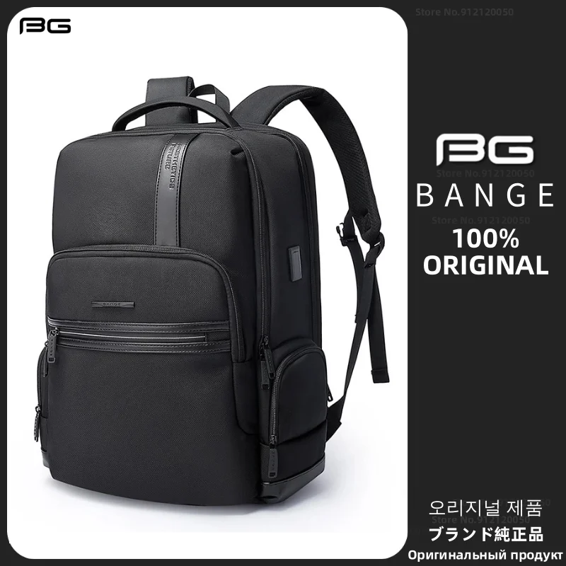 Bange Zaino Per Laptop Antifurto Da 15.6 Pollici Zaino Da Viaggio Impermeabile Oxford Da Uomo Zaino Da Scuola Da Uomo Borsa Da Lavoro Da Uomo