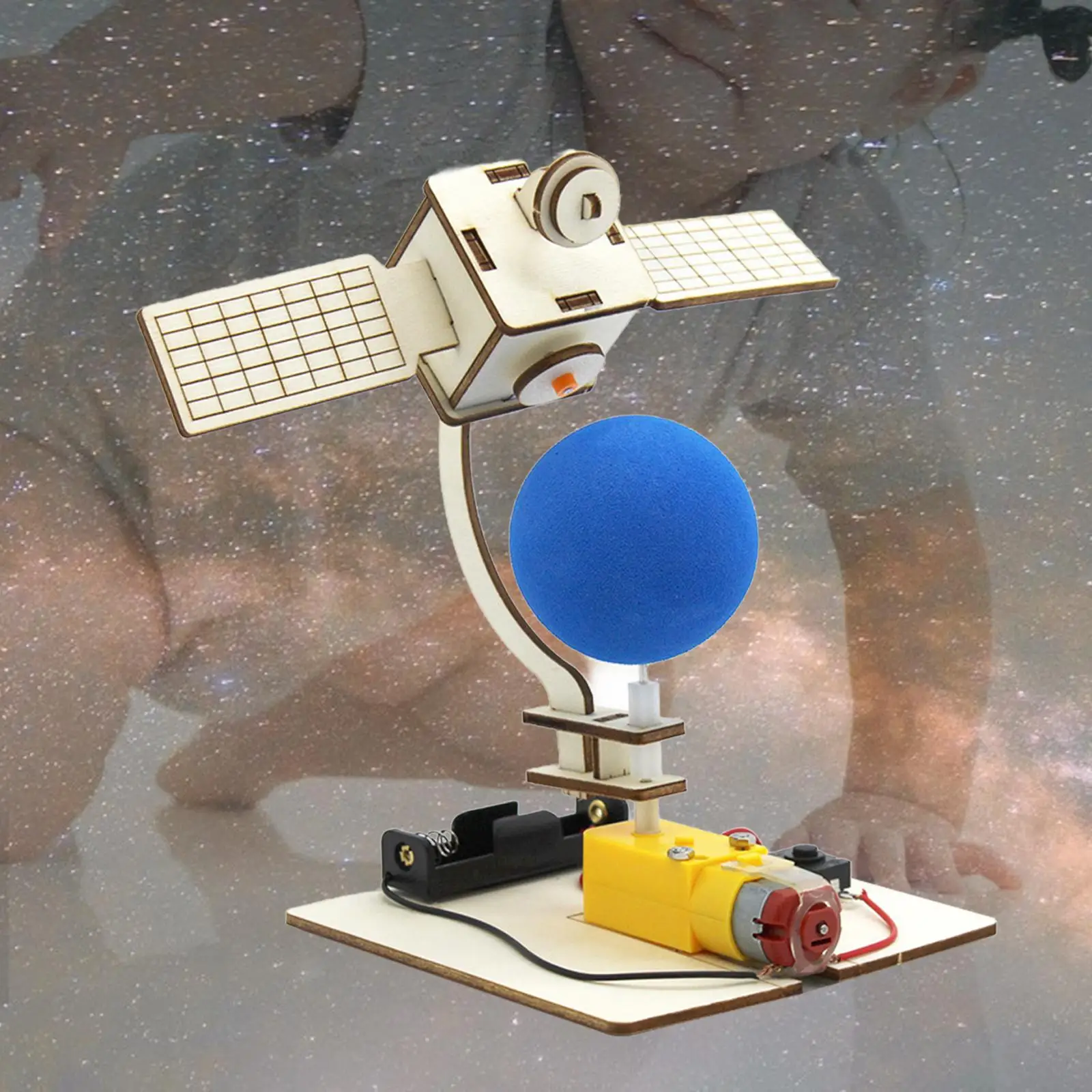 

Wooden Satellite Science Kits DIY Experiment Project for Gift Boys and Girls