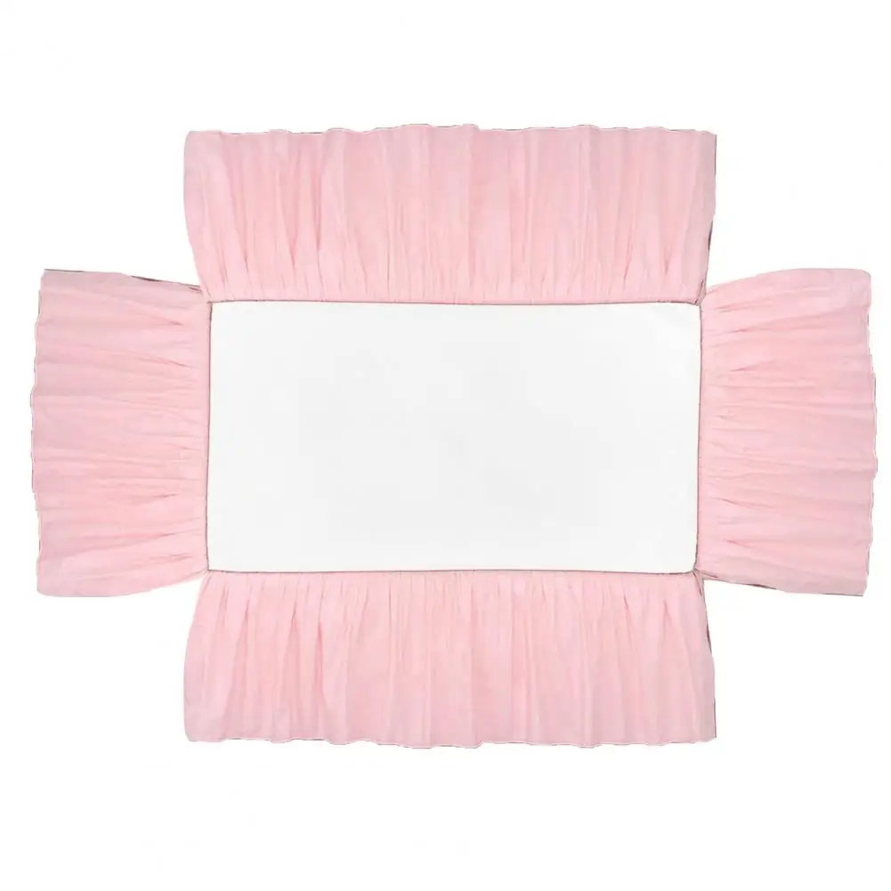 Bed Dust Cover Easy Installation Baby Crib Bed Skirt Soft Elastic Toddler Crib Bedding Skirt for Bedroom bed skirt