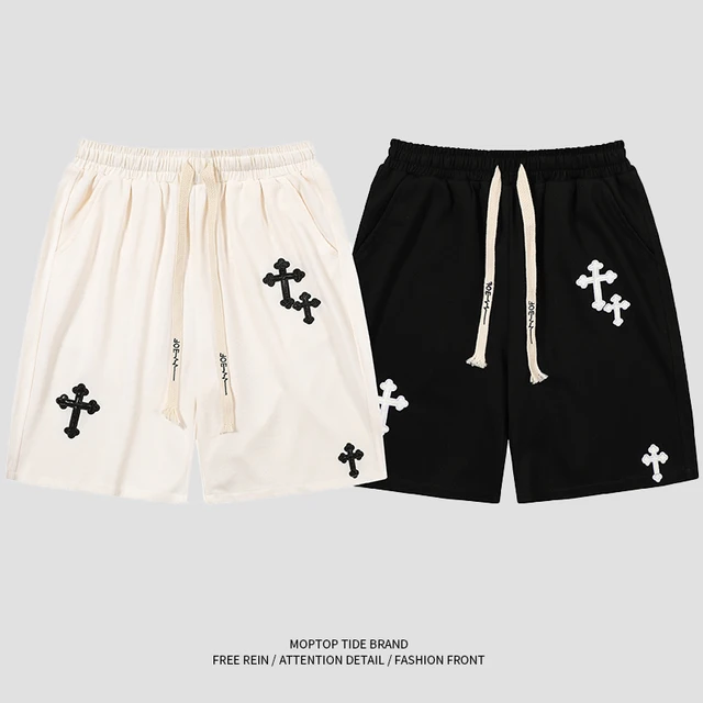 Pantalon de sport japonais à cinq points pour hommes, jambe large, shorts Wstring de proximité décontractés, hip-hop européen et américain, ChimBrand Street At 1