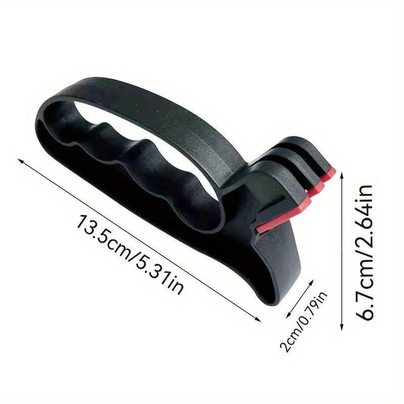 Lightweight Ergonomic Multi-Function Knife and Scissors Sharpener,V-Grind Sharpening System, Right-Handed, with Manual