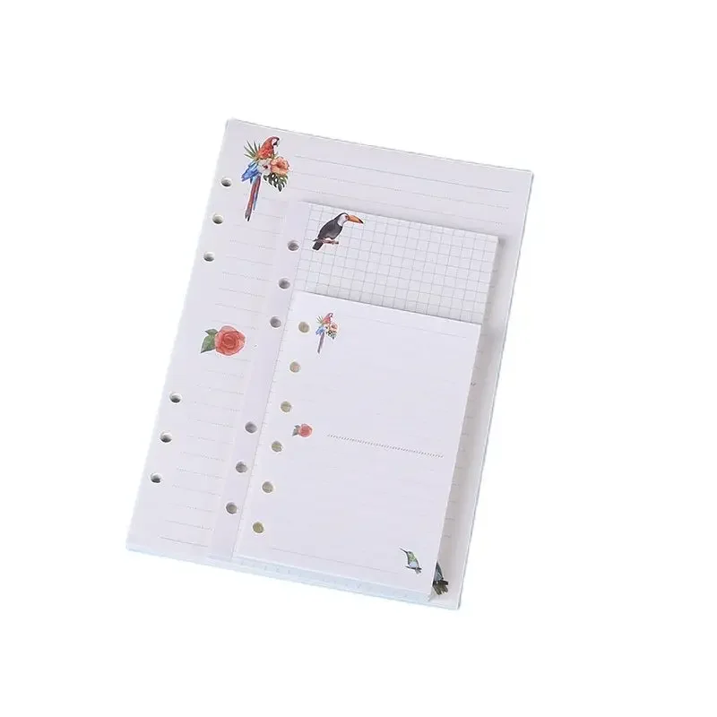 2024 45 Sheets Kawaii A5 A6 Loose Leaf Notebook Paper Refill Spiral Binder Index Inner Pages Monthly Weekly Daily Planner Agenda