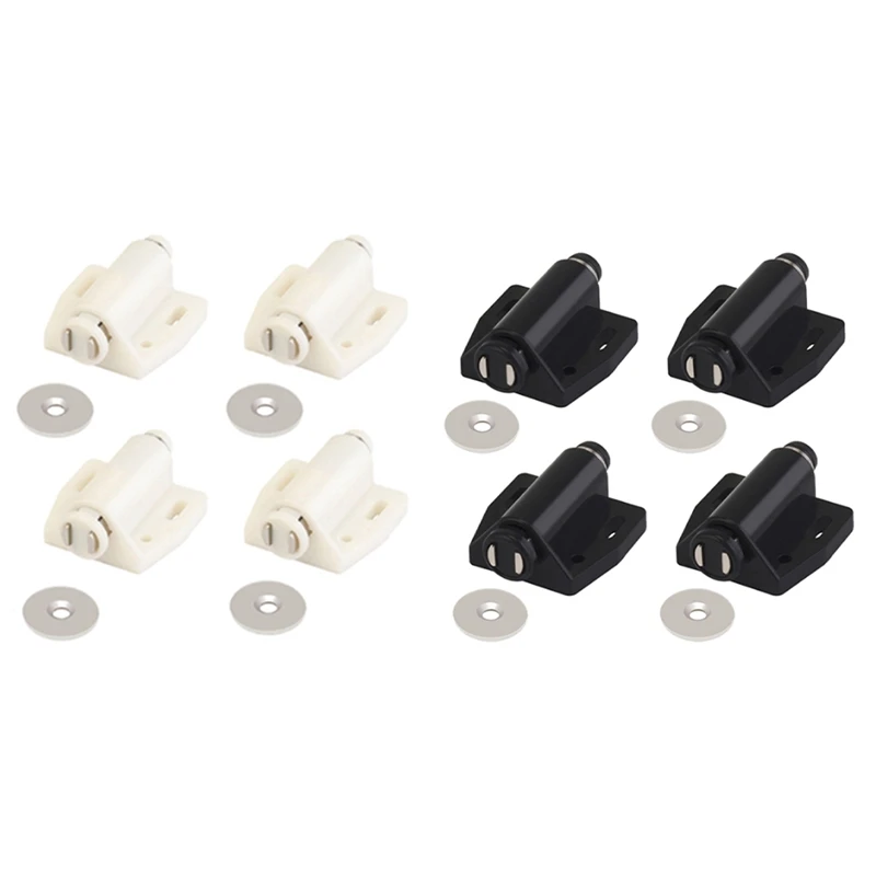 4 Pack Single Magnet Cabinet Snap Invisible Furniture Door Rebounder Cabinet Wardrobe Door Closer