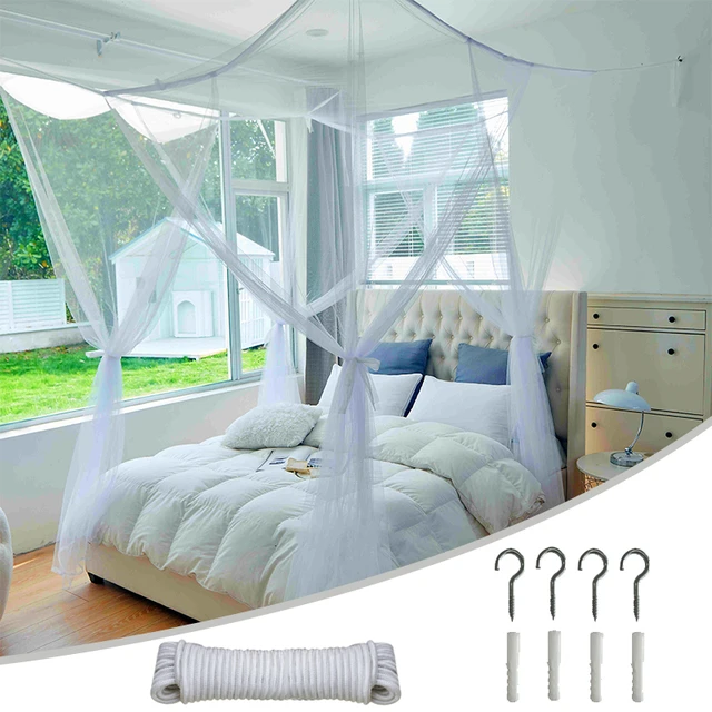 Faltbare Mesh Moskito netz Sommer bett Baldachin Zelt Camping Fliege  Insekten zelte hängen Perlen Tüll Vorhang Schlafzimmer Dekor 모기 - AliExpress