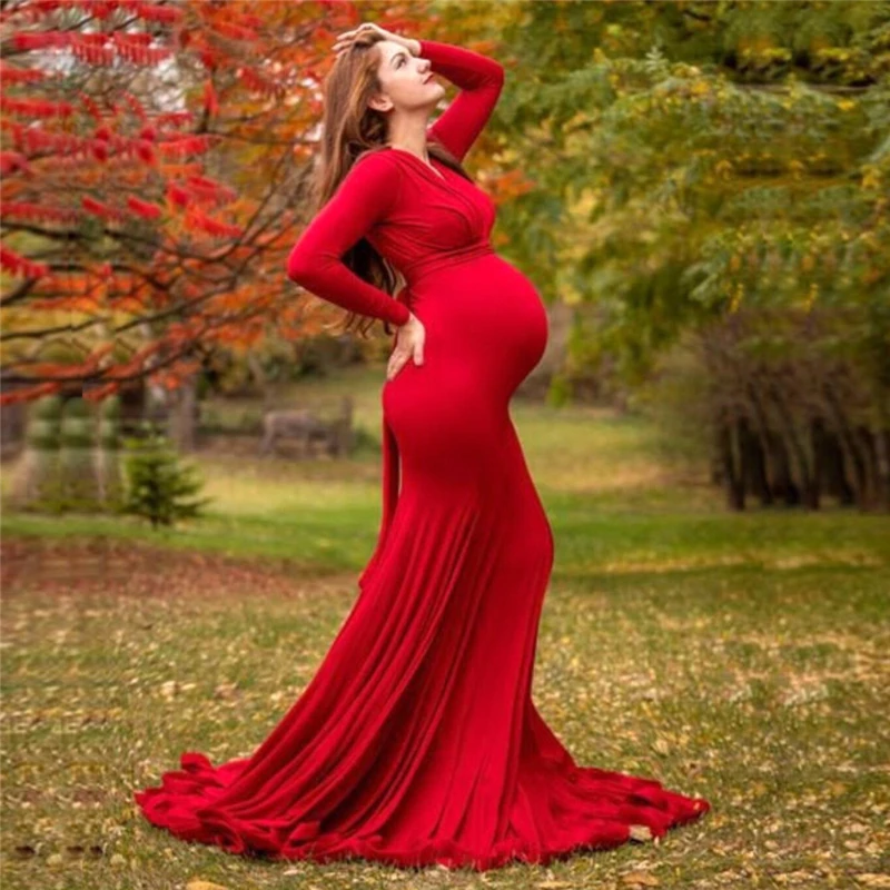 sexy-maternity-v-neck-dresses-photography-long-clothing-pregnancy-shoot-maxi-gown-for-baby-showers-pregnant-women-photo-props