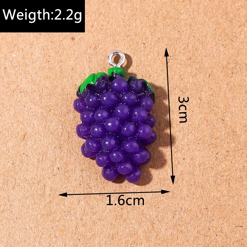 DanLingJewelry 100 ciondoli a tema frutta smaltati al limone, per braccialetti e gioielli