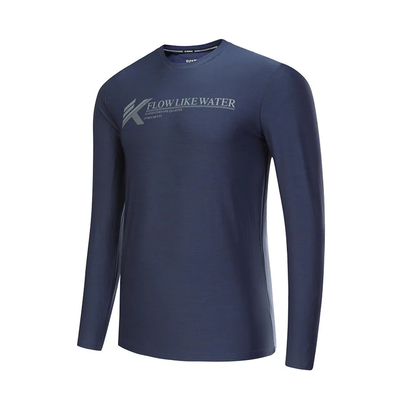

Men's long sleeved T-shirt, elastic and breathable hiking and mountaineering sports quick drying clothes, thin summer style