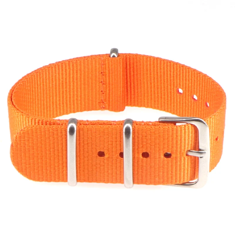 Nylon Army Sports Black Watch Strap with Belt Buckle