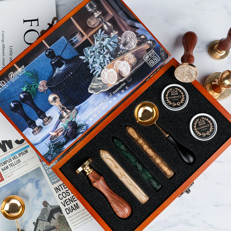 Brass Butterfly Wedding Seal Stamp for Stationery and Cards
