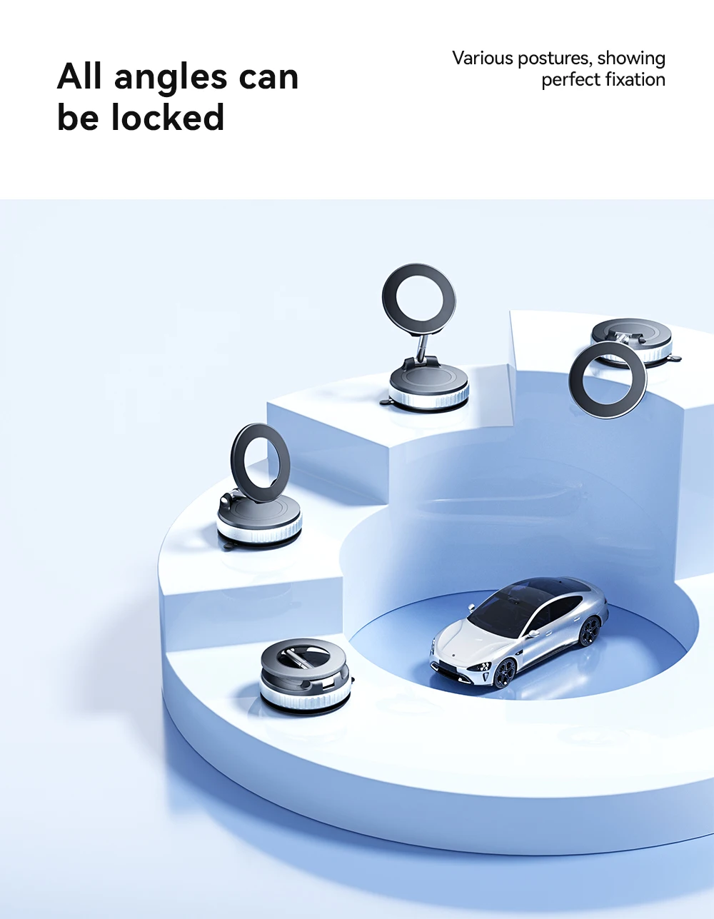 For Tesla Model 3 Y Juniper Golf BMW Magnetic Car Phone Holder 360 degree Rotati