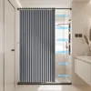 Foldable Magnetic Shower Curtain Waterproof Bathroom Curtain with 14 Hooks Bathtub Curtain Modern for Bathroom 4