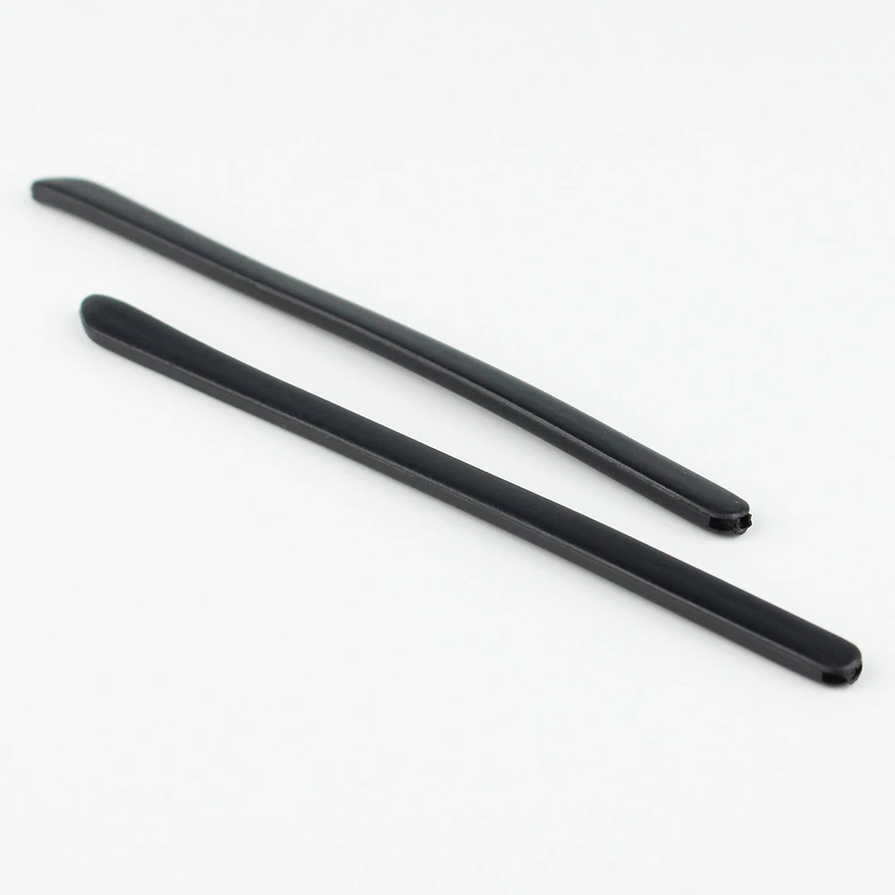 20 stücke (10 Paar) silikons ch warze Brille Anti-Rutsch-Brille Bügels pitzen Zubehör Rechteck Loch 114mm Länge mod3013 – Detail 3