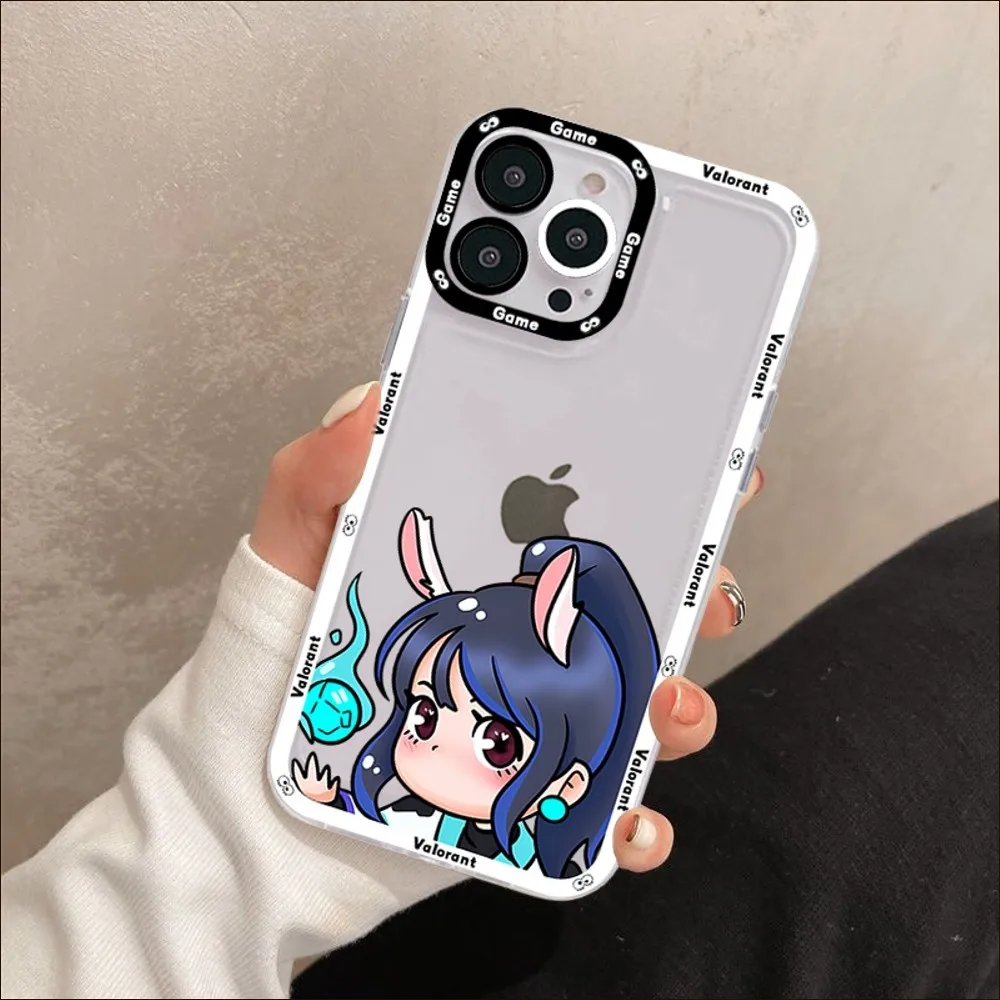 Charming Valorant Game-Themed Shockproof Phone Case - Couples Edition