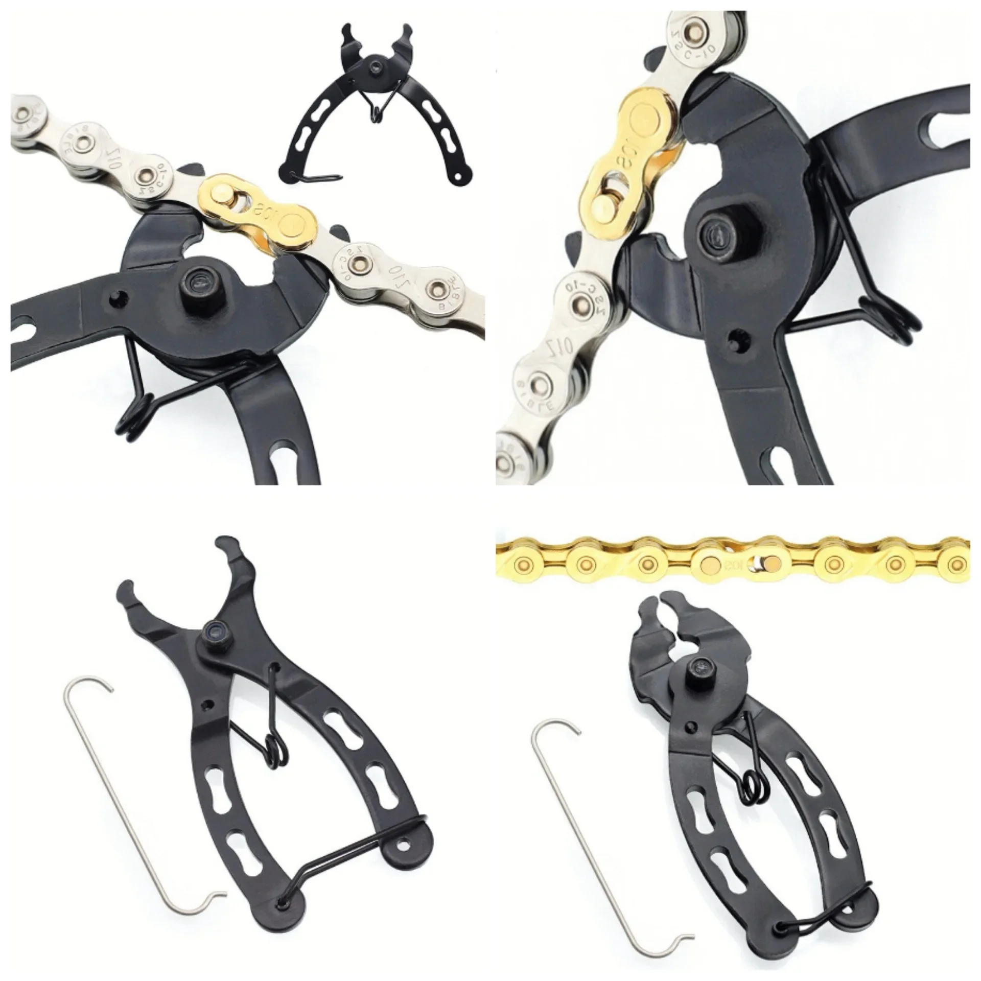 BicycleChainQuickLinkToolwithHookUpChainClampRepairTools