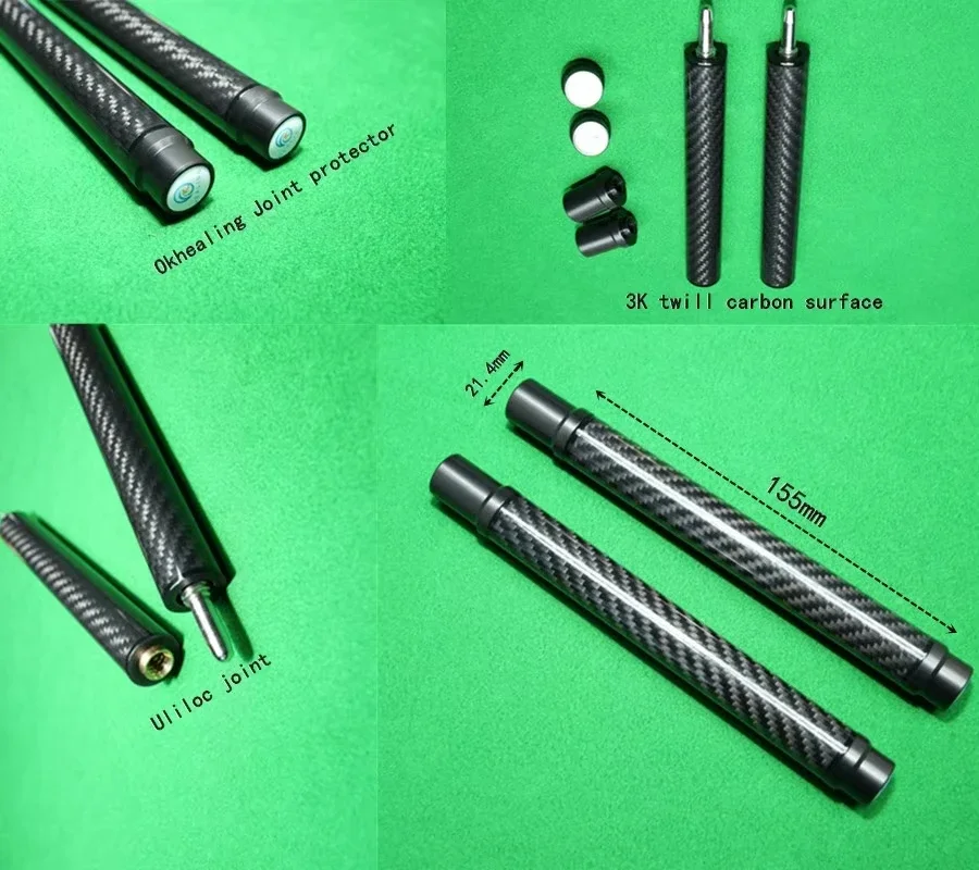 Middle Extension 3K twill Carbon Fiber Central Extension for Shaft and Butt