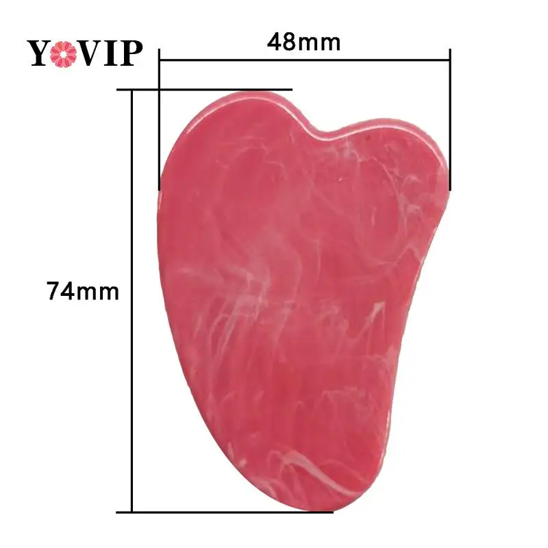 Gua Sha Board Facial Massager Massage Tool Simulated Jade Gua Sha Scraper Board Stone Face Neck Skin Lifting Wrinkle Remover Beauty Care