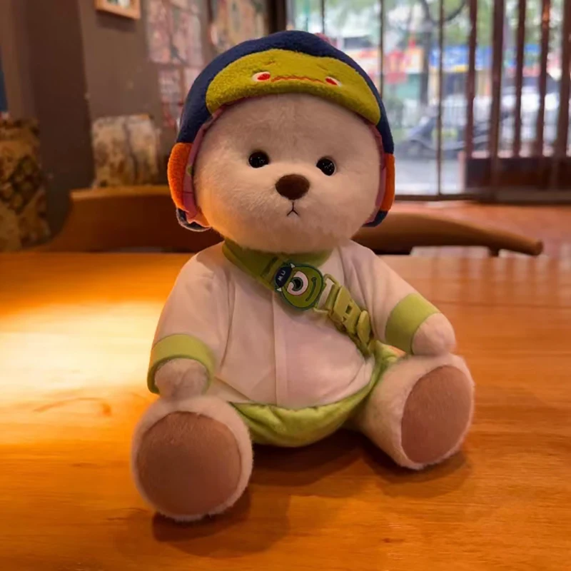Hot 30cm Plush Toy Bear Clothes For Kawaii Plush Doll Clothing Soft Bear White Brown Comfortable Change Of Clothes Kawaii Bear 3