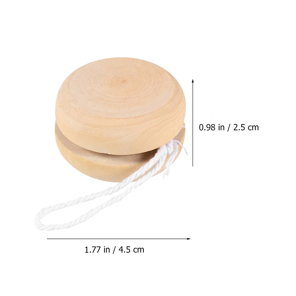 5 Pcs Yoyo Ball Toys Children Yo-yo Balls Playthings DIY Graffiti Gift Wooden Kid educational toys