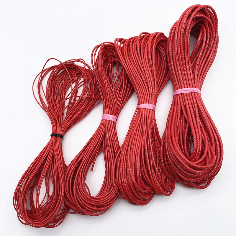 0.5-2.0mm 10meters Waxed Cord Waxed Thread Cord String Strap Necklace Rope Bead DIY Jewelry Making Bracelet waxed cord