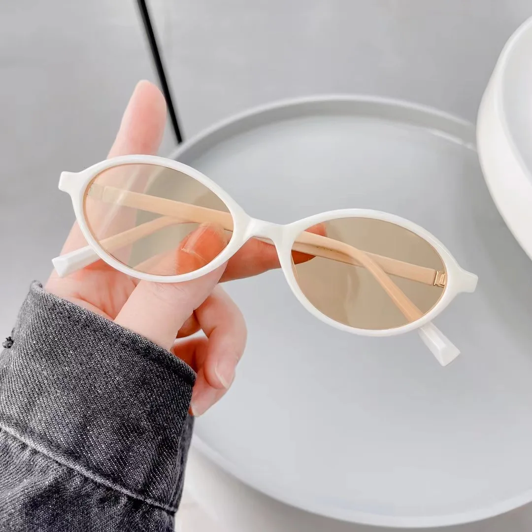 Neue Vintage Ovale Sonnenbrille für Damen und Herren Marken-Ellipsen-Sonnenbrille Ovale Brillen für Männer und Frauen – Detail 8
