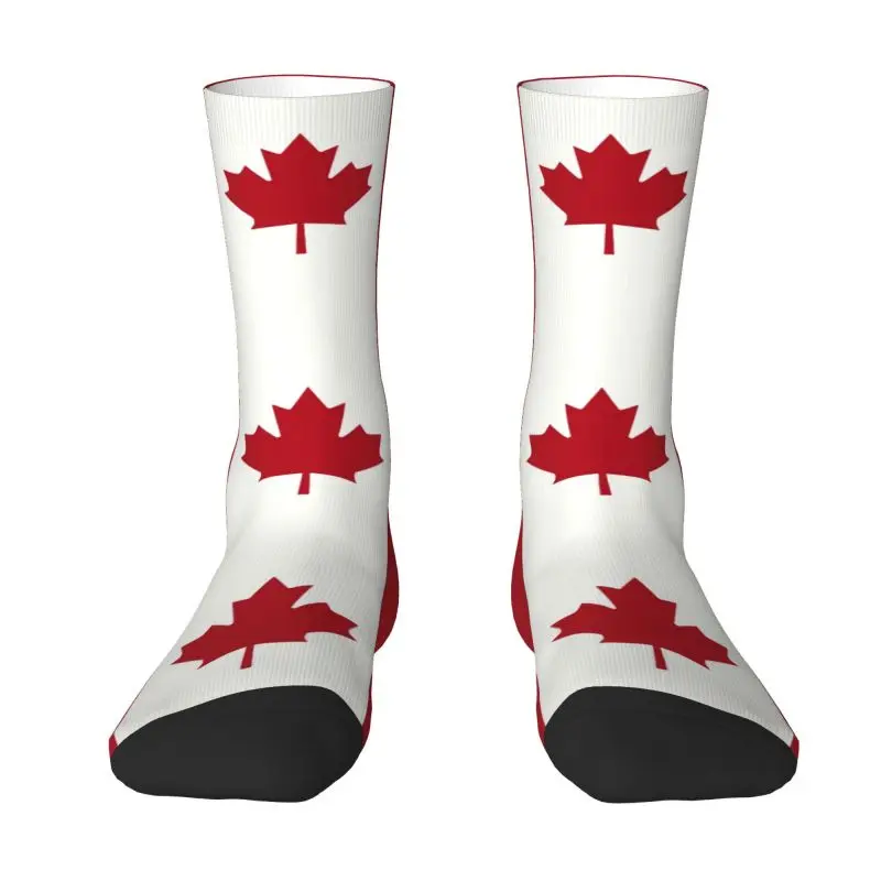 

Flag Of Canada Mens Crew Socks Unisex Funny 3D Printing Patriotism Dress Socks