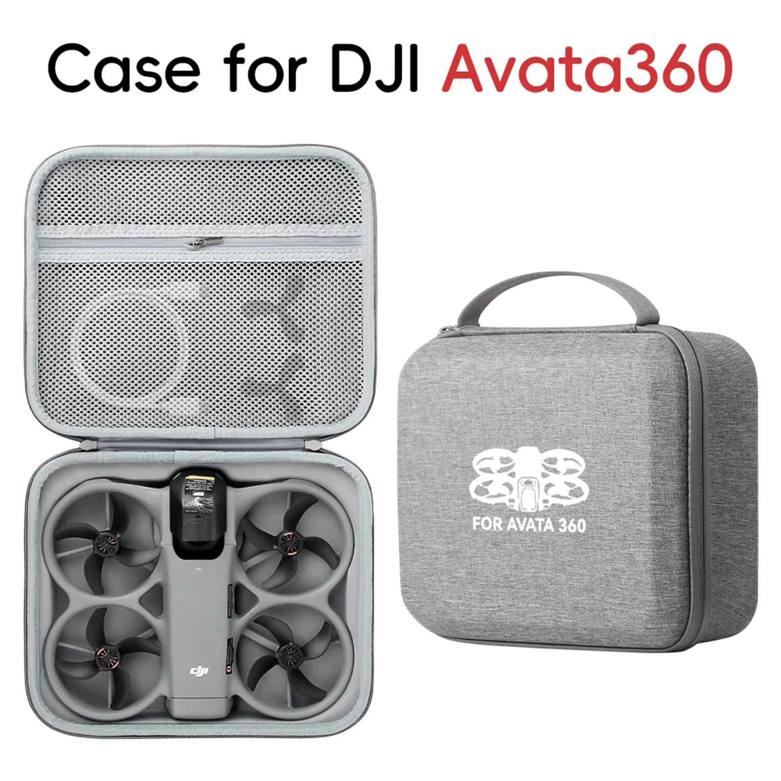 DJI Avata 360 바디백용 ToriTails, 휴대용 보호 핸드백 운반 케이스, 라이트 하드 쉘 여행용 파우치 드론 액세서리