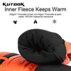 KUTOOK Goat Skin Winter Ski Gloves Mittens Thermal Skiing Snowboard Gloves for Men Leather Mountaineering Protection Accessories 3
