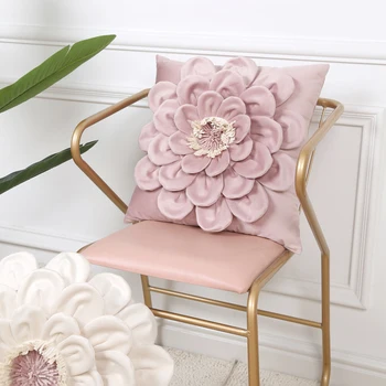 Velvet Flower Pillow Cover 1