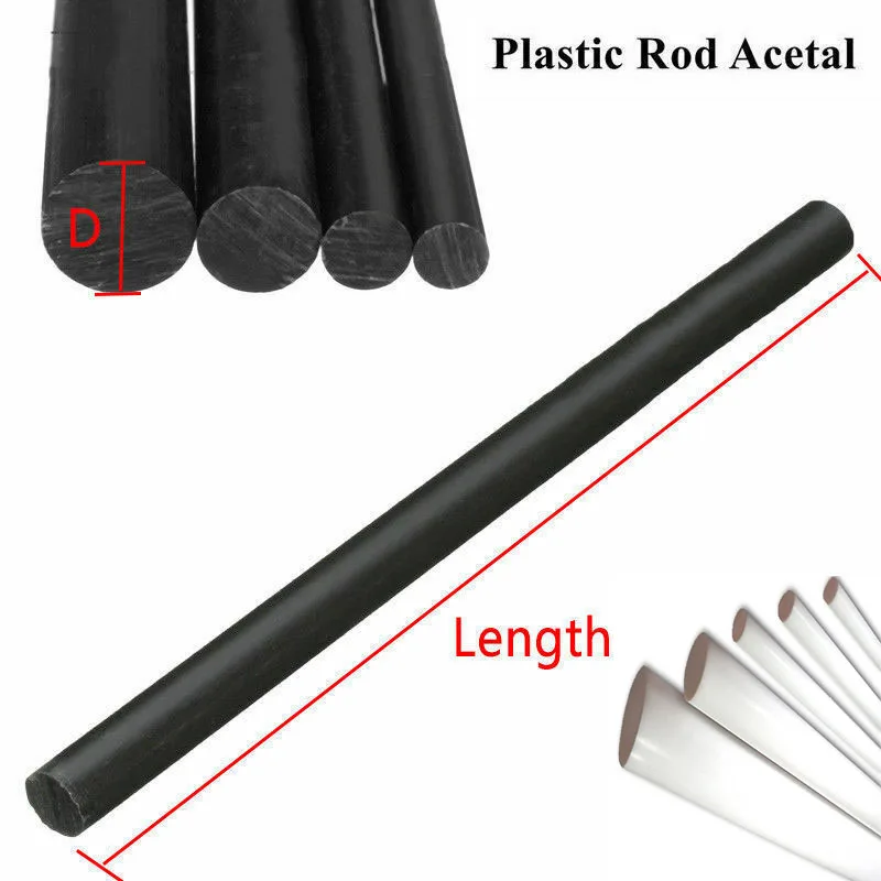 1Pcs Barres Plastique Tiges Nylon PA6 Diamètre 10/12/20/30mm Longueur 250mm