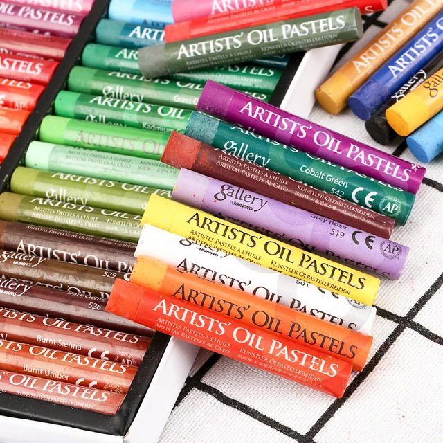 Oil Pastel Set,Professional Painting Oil Pastel Soft Drawing Graffiti Art Crayons Pastel Sticks Set Washable Round Oil Pastels for Artist,Student,Beg