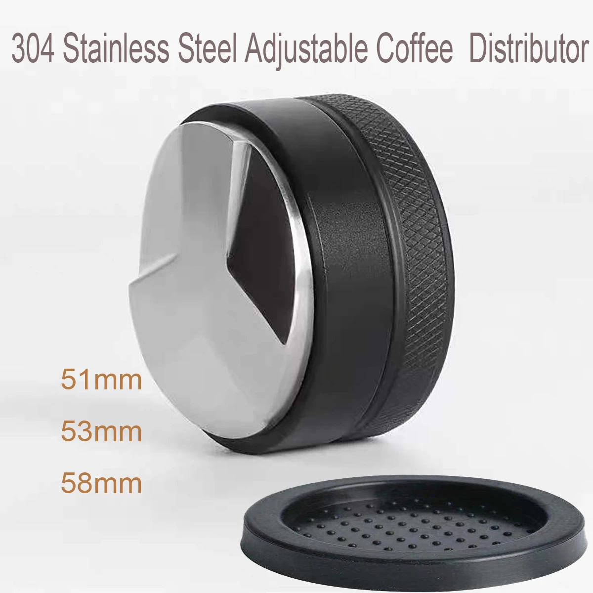 51/53/58mm Adjustable Coffee Distributor Espresso Distribution Tool