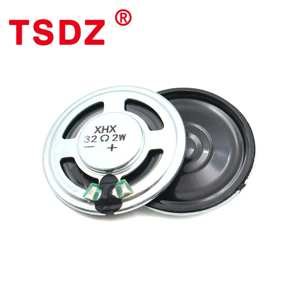 2Pcs 36MM 4/16/32/50Ohm 1W 2W Internal Magnet Loud Mylar Speaker