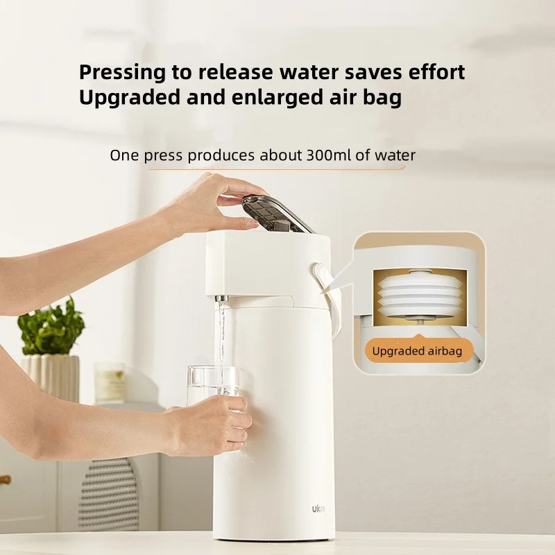 Portable Household Press-type Thermos Bottle 2.2L Large Capacity Thermos Bottle Air Pressure Pot Insulated Kettle Rotating Base