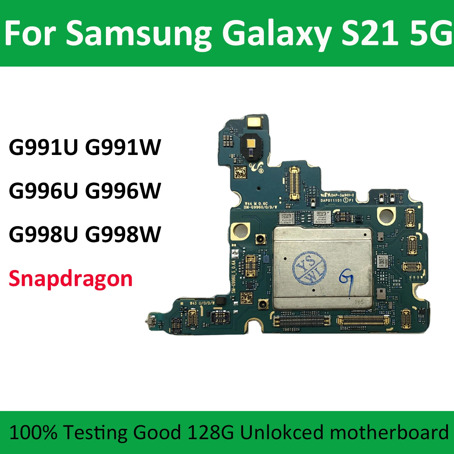 Original Motherboard For Samsung Galaxy S21 Ultra G991u G996u G998u
