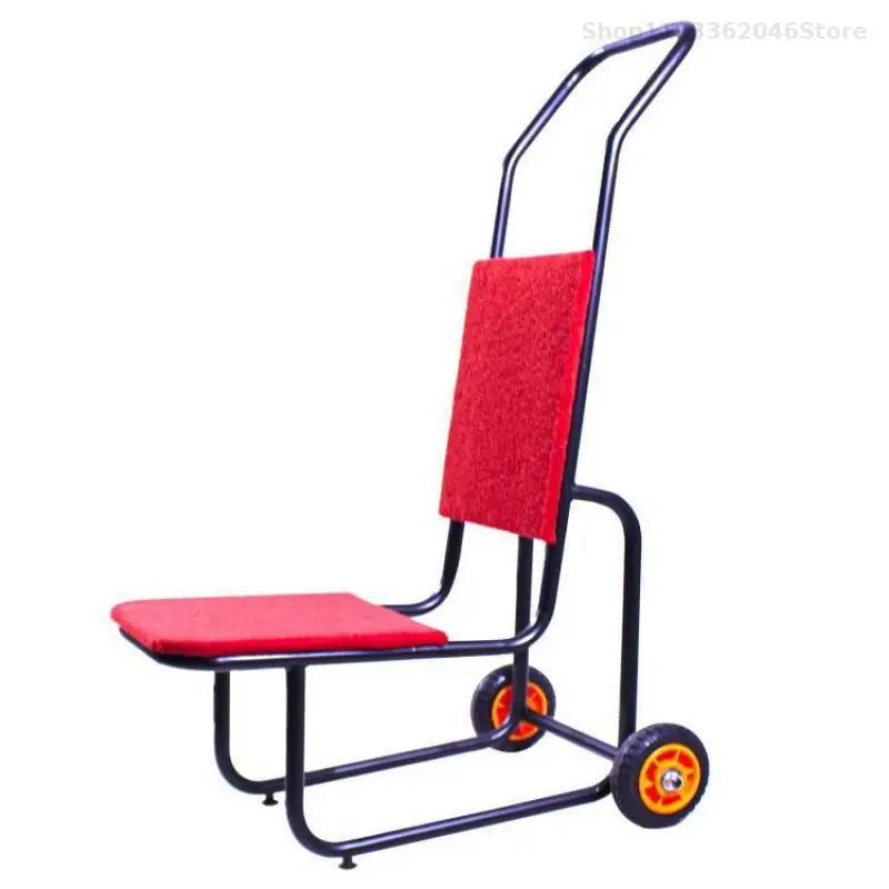 Hotel Chair Car Special Banquet Restaurant Ceremony Chair Transport Cart Aluminum Alloy Foot Wedding Outdoor Pull Car