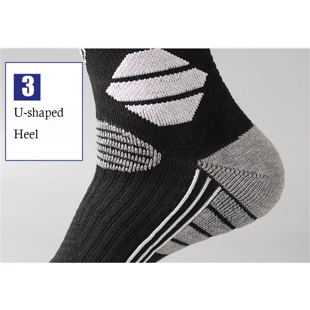 Winter Warm Ski Socks Anti-slip Thickened Breathable Compression Snowboard Socks Thermal Moisture-wicking Knee High