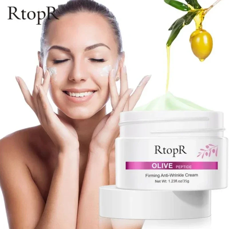 Olive Peptide Hydrating Cream Reduce Face Fine Lines Tighten Pores Whitening Oil Control Anti-Wrinkle Firming Skin Products