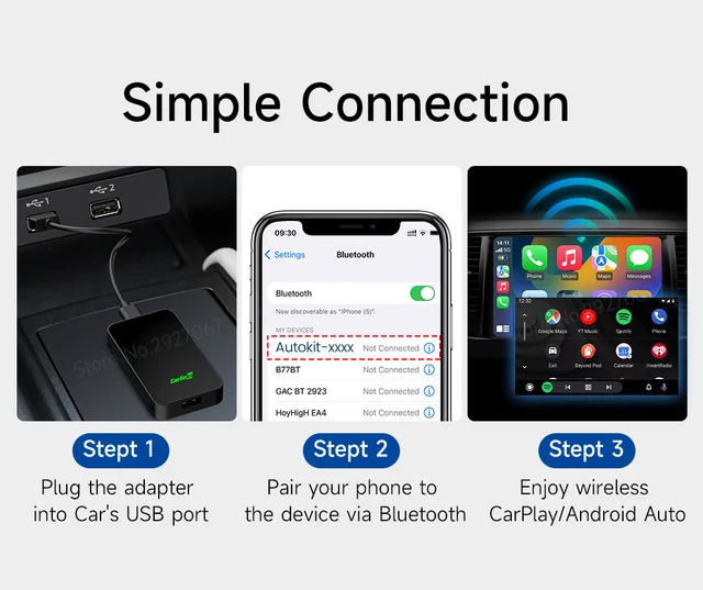 Carlinkit 5.0 wired to wireless carplay Carlink kit 4.0 android auto  wireless dongle apple carplay car linkit adapter车联通