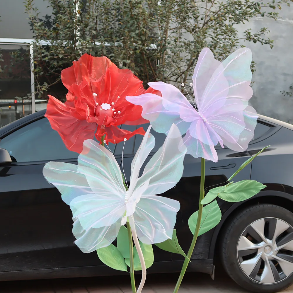 Large 50cm 3D Decorative Hanging Butterfly for Outdoor and Festival Displays