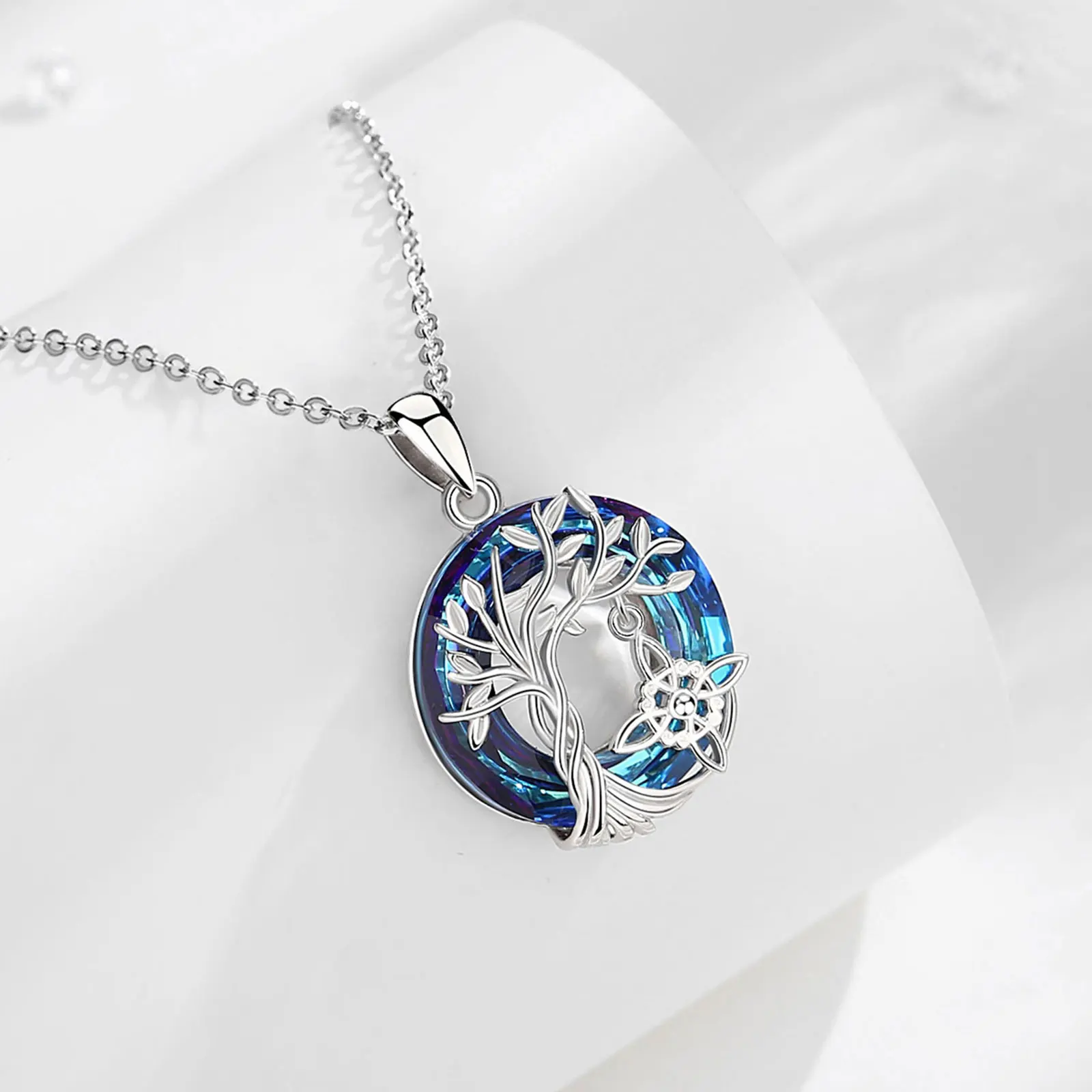 TOUPOP Collana Con Albero Della Vita, In Argento Sterling